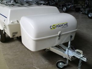 cofres portaequipajes sobre lanza