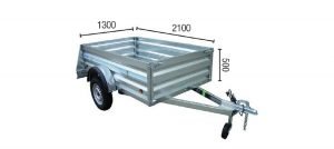 Remolc de càrrega industrial 2100 mesures